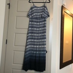 Blu Pepper Ombré Print Maxi Small